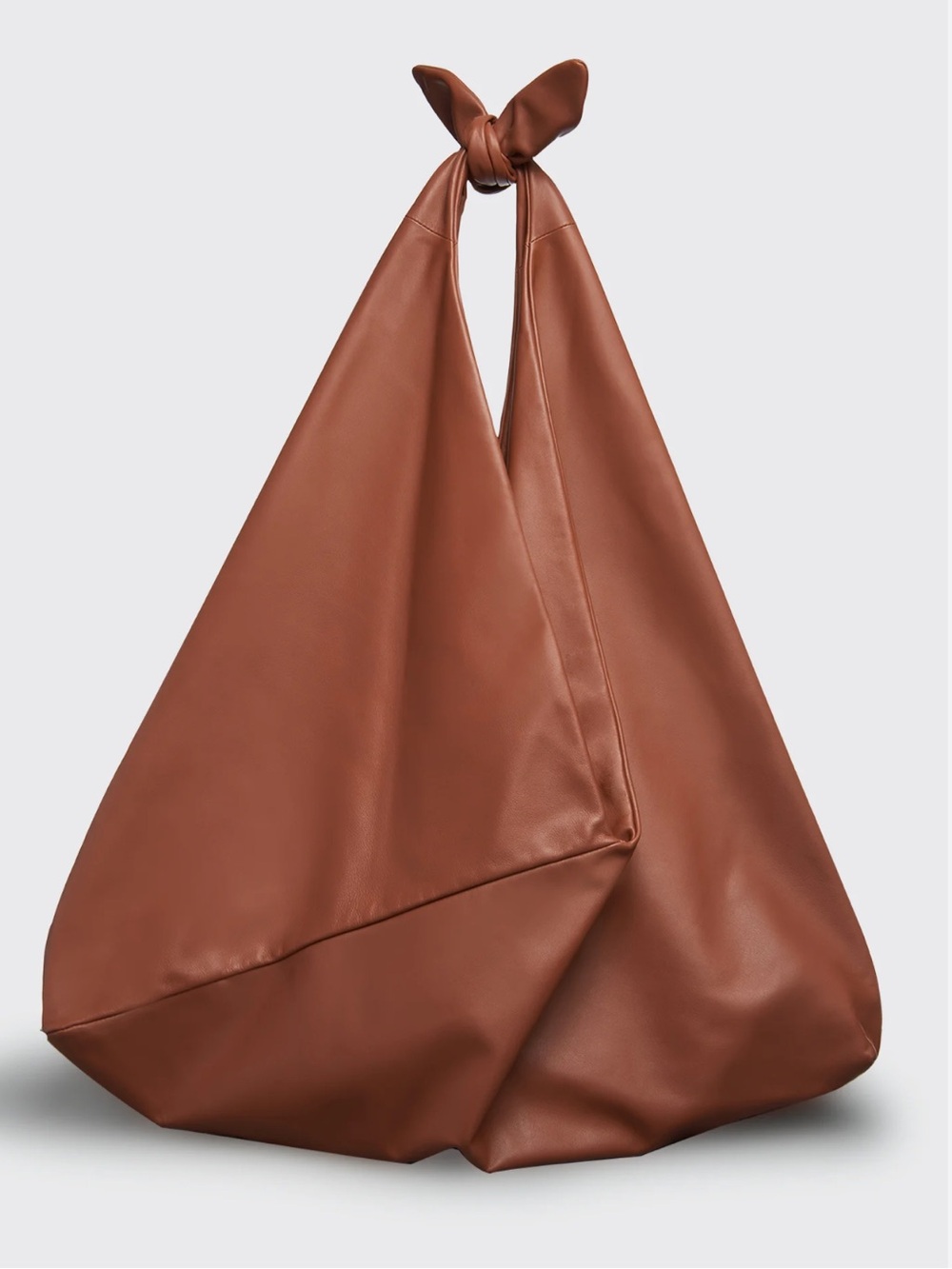 Gabriela Hearst Hildegard Knot Slouchy Bag Oversized Cognac 100% Italian Leather